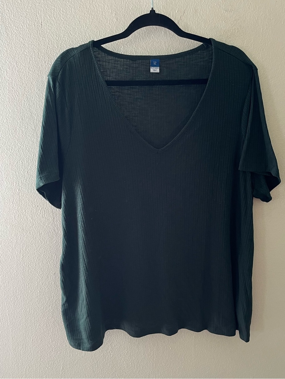 Old Navy Women's Short Sleeve V-Neck Tee - Forest Green